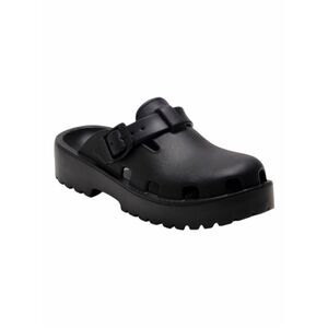 FREE PEOPLE Karlie Buckle Platform Clog Sandals Black Size 10